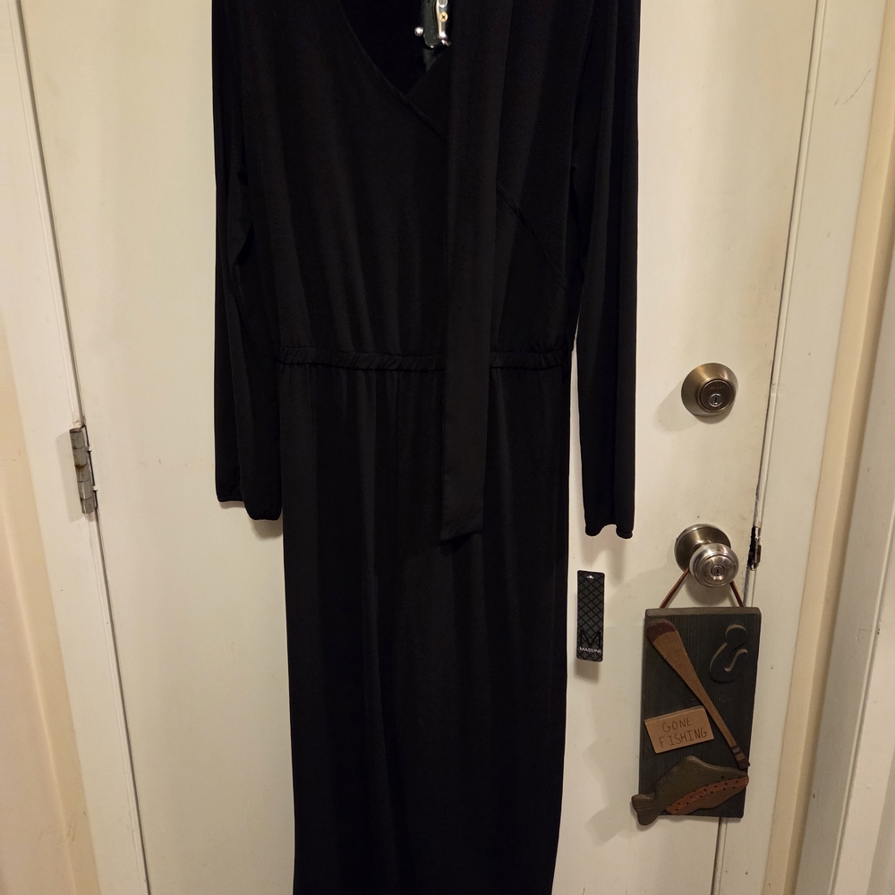 Massini Black Long Sleeve Dress